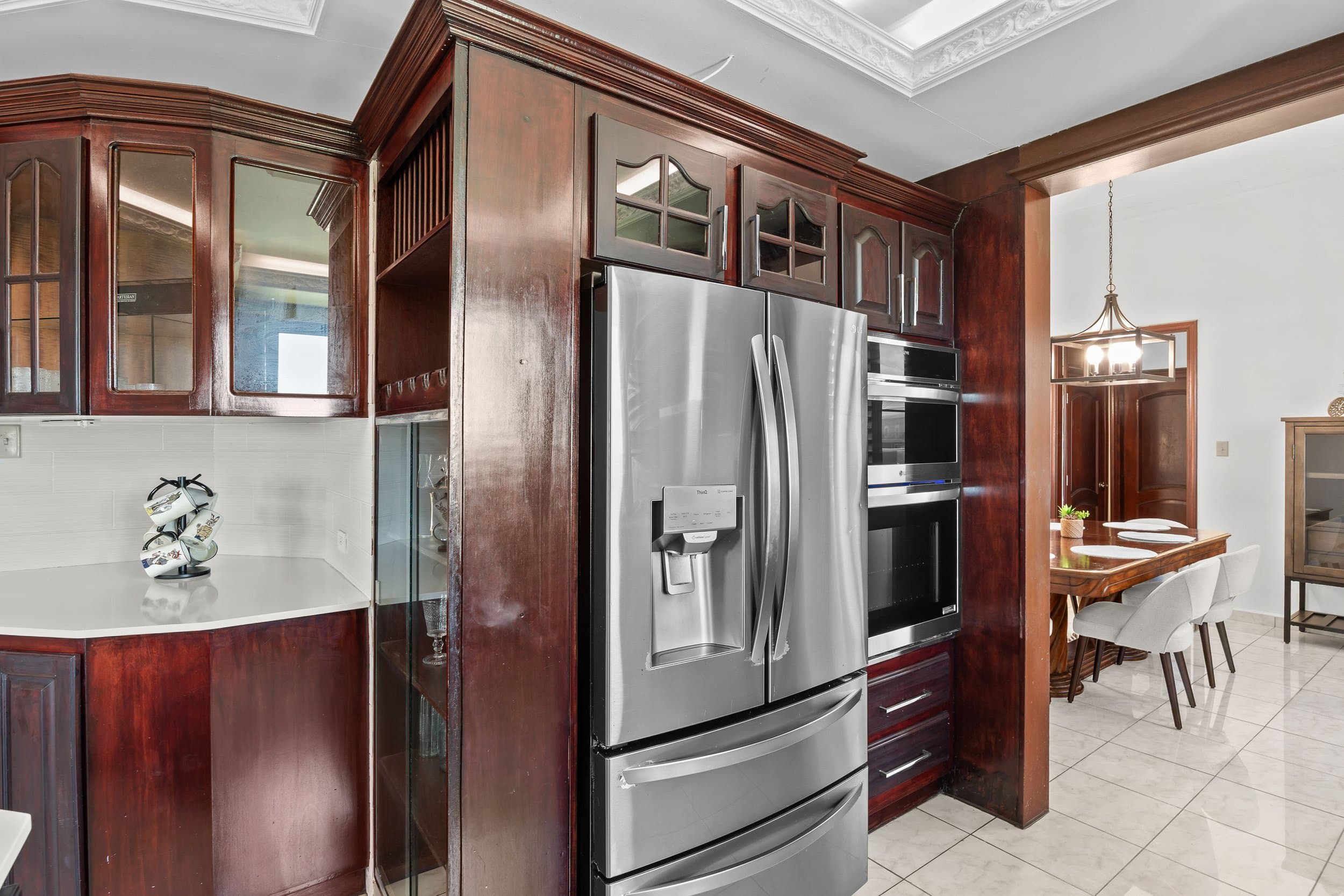 Double-oven kitchen with stainless appliances