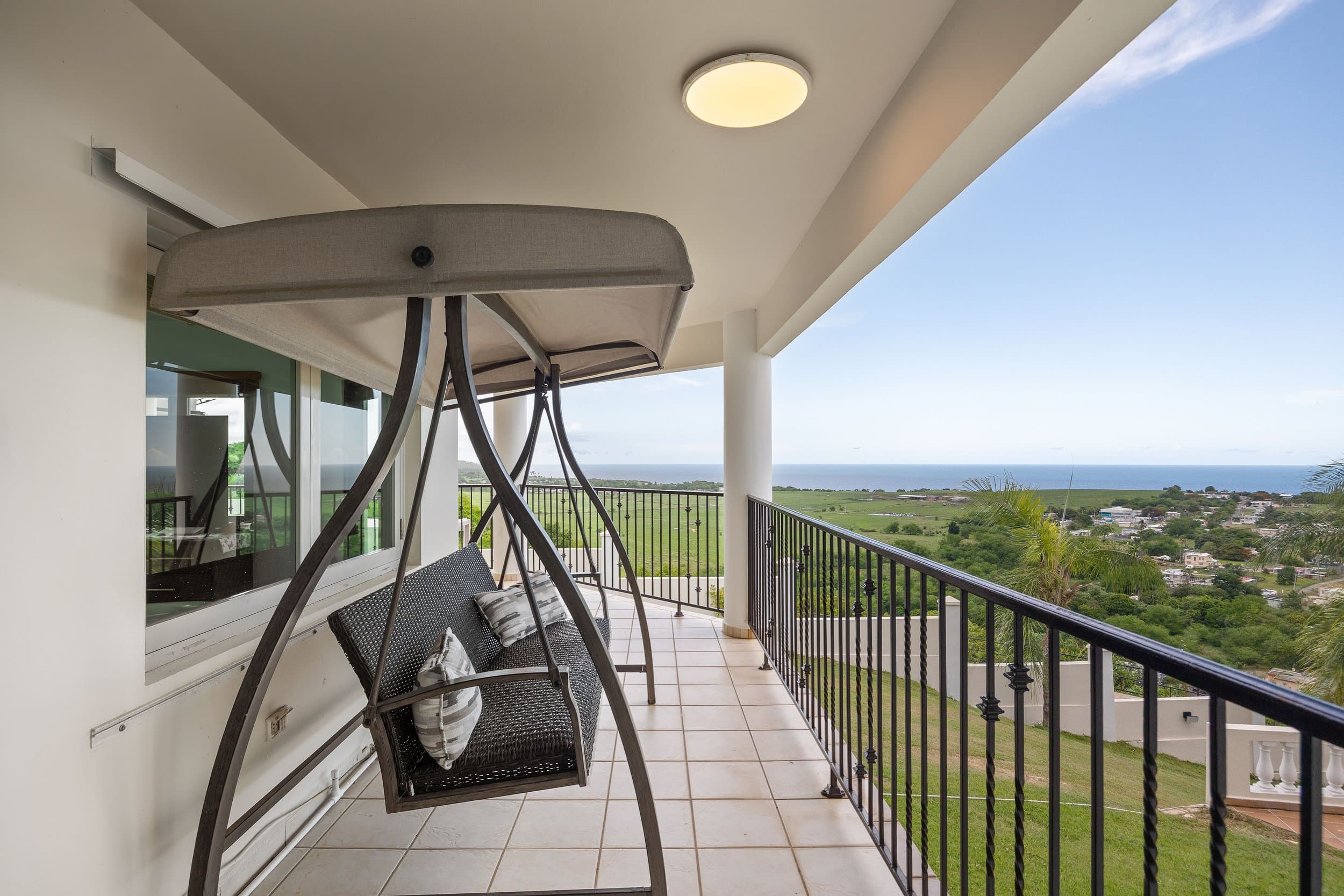 Swing with a view over the valley