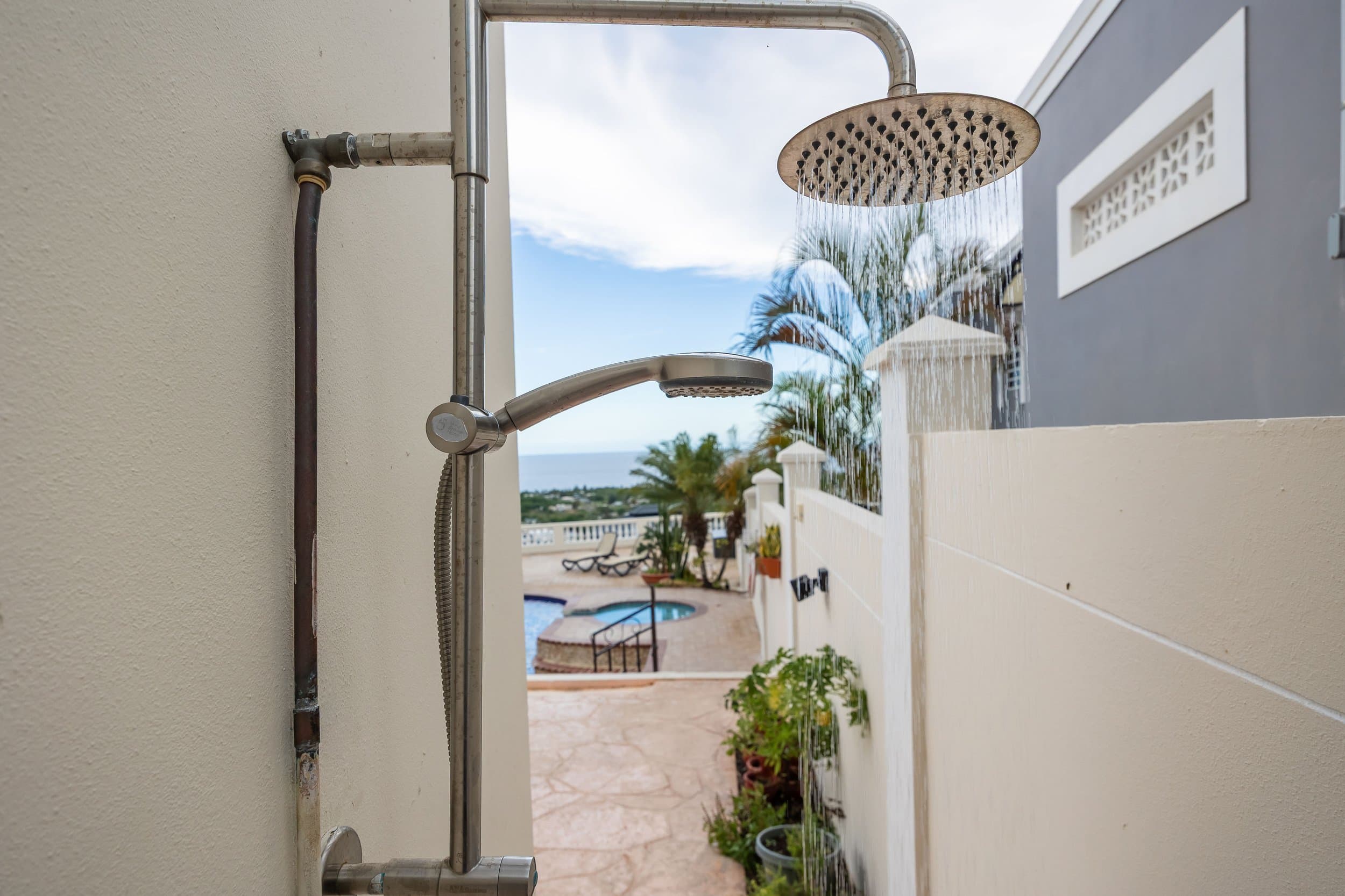 Outdoor rain shower